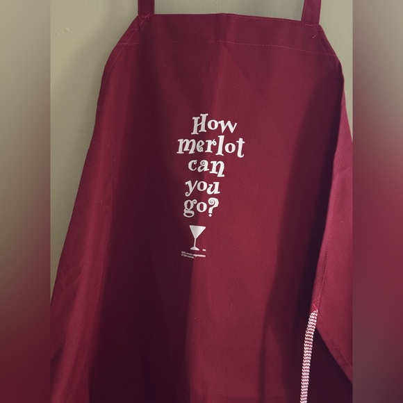 How Merlot Can You Go? kitchen or grilling apron, NWOT - Picture 6 of 9